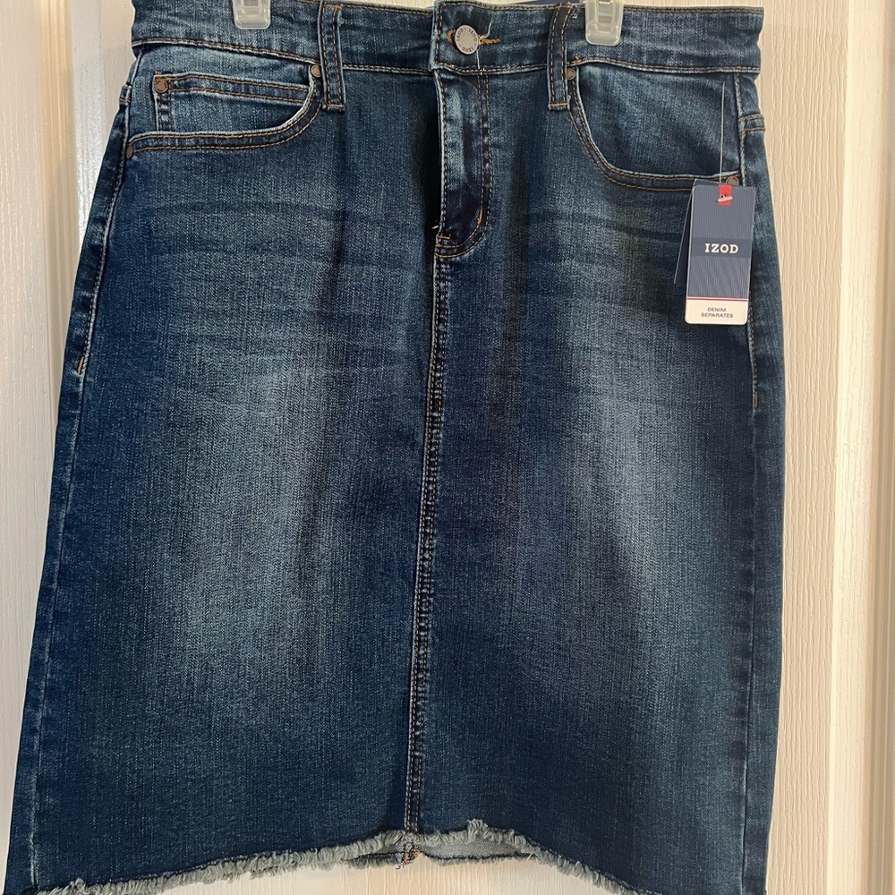 New IZOD Denim Skirt